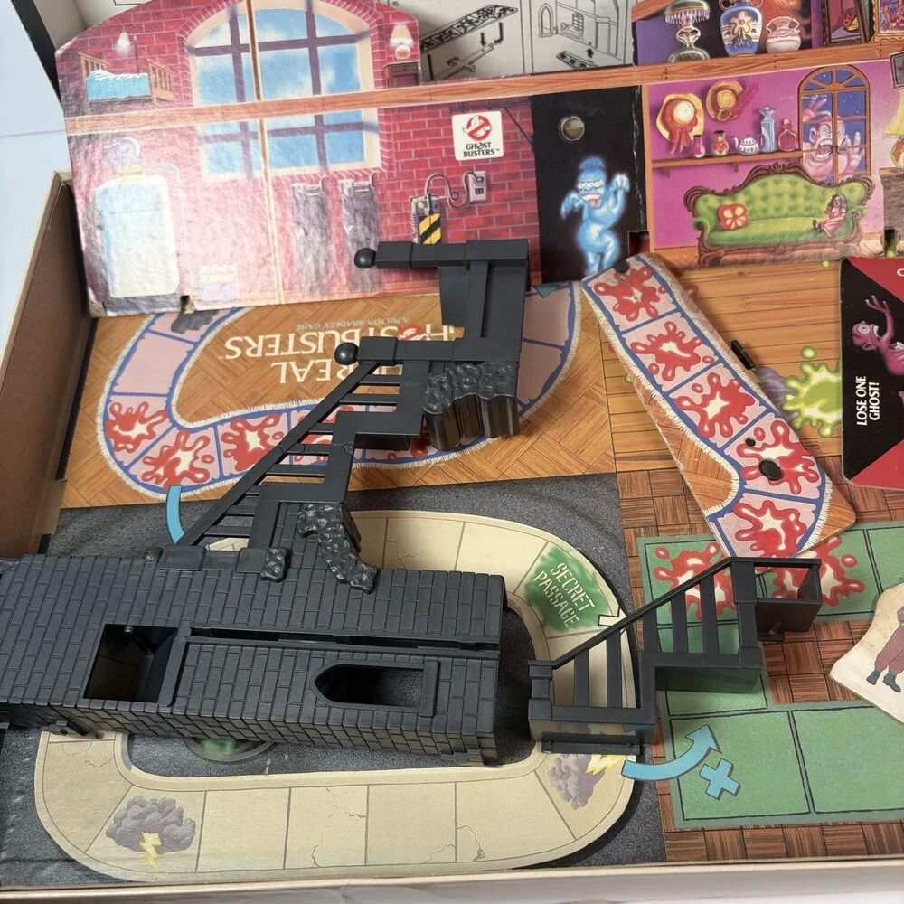 Vintage 1986 The Real Ghostbusters 3D Board Game INCOMPLETE Replacement Parts